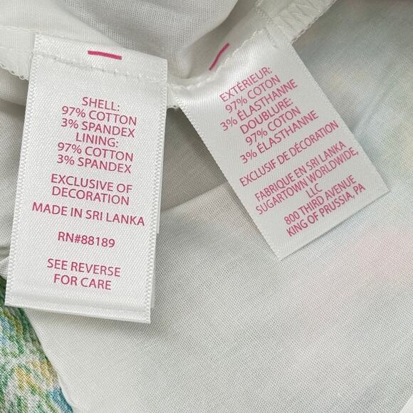 Lilly Pulitzer Disney Gardner Skort Skirt Sz 12 Tropical Minnie Mickey Mouse - Picture 7 of 7